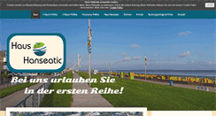 Desktop Screenshot of haus-hanseatic-duhnen.de