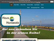 Tablet Screenshot of haus-hanseatic-duhnen.de